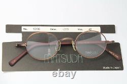 MATSUDA 10136 COB Round Original Vintage Eyeglasses Frame Steampunk Rare Copper