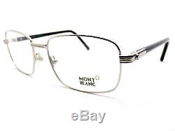 MONT BLANC +0.75 to +3.50 Reading Glasses Rimmed Silver / Black MB0530 016