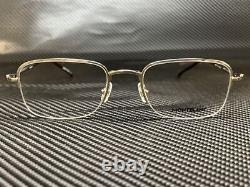 MONT BLANC MB0131O 001 Silver Rectangle Men's 52 mm Eyeglasses