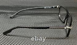 MONT BLANC MB0217O 001 Black Silver Men's 55 mm Large Eyeglasses