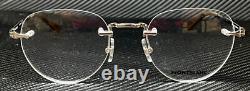 MONT BLANC MB0268O 002 Silver Men's 52 mm Large Eyeglasses
