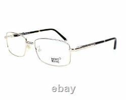 MONT BLANC MB0484 016 SHINY Gold Semi Rim Eyeglasses Frame 56-19-145 MB 484 RX