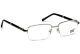 Mont Blanc Mb0488 016 Shiny Silver Semi Rim Eyeglasses Frame 56-19-145 Mb 488 Rx