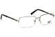 Mont Blanc Mb0493 016 Shiny Silver Semi Rim Eyeglasses Frame 57-17-140 Mb 493 Rx