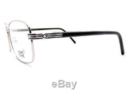 MONT BLANC Men's Spectacles Glasses Frame Silver / Black MB0530 016