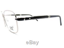 MONT BLANC Rimmed Reading Glasses +0.25 to +3.50 Silver / Dark Grey MB0529 016