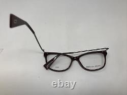 Marc Jacobs Eyeglasses Frames 167 LHF Burgundy Silver 55-16-140 Dull Rim T297