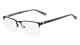 Marchon Nyc M-2003 Black 001 Metal Semi Rim Optical Eyeglasses Frame 55-18-145 A