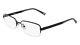 Marchon Nyc M-2008 Black 001 Metal Semi Rim Optical Eyeglasses Frame 53-18-140 A