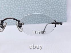 Matsuda Eyeglasses Frames men woman Round Silver Oval Titanium 10190 Medium