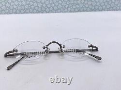 Matsuda Eyeglasses Frames men woman Round Silver Oval Titanium 10190 Medium