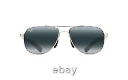Maui Jim GUARDRAILS MJ 327-17 Silver / Brown Polarized Full Rim Sunglasses