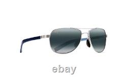 Maui Jim GUARDRAILS MJ 327-17 Silver / Brown Polarized Full Rim Sunglasses
