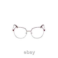 Max &Co MO5089 069 Red & Silver Round Optical Eyeglasses Metal Frame 54-17-140