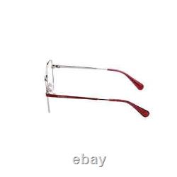 Max &Co MO5089 069 Red & Silver Round Optical Eyeglasses Metal Frame 54-17-140