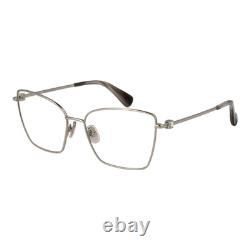 Max Mara Eyeglasses MM5048 016 Women Silver Butterfly Full-Rim Metal Frames 55mm