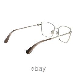 Max Mara Eyeglasses MM5048 016 Women Silver Butterfly Full-Rim Metal Frames 55mm