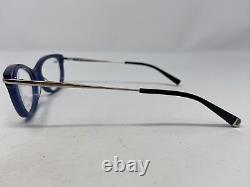 Max Mara MM 1336 PJP 52-16-145 Blue/Silver Full Rim Eyeglasses Frame IC33