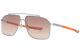 Mclaren Mlseds03 C03 Sunglasses Men's Silver-orange/brown Gradient Mirror 59mm
