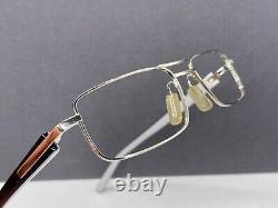 Men Eyeglasses Frames Silver Blue Rectangular Full Rim TH 8001