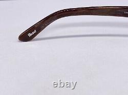 Men's Persol Eyeglasses Frames Silver Red Rectangular Half-Rim 2324 NP 157