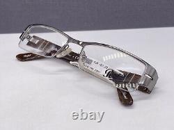 Men's Persol Eyeglasses Frames Silver Red Rectangular Half-Rim 2324 NP 157