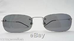 Men's Sunglasses without Rim Titanium Glasses Grey Plastic Glasses Sporty Size L