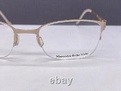 Mercedes Eyeglasses Frames Woman Silver Matte Rectangular Half Rim M 2045