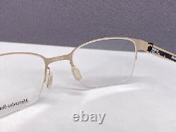 Mercedes Eyeglasses Frames Woman Silver Matte Rectangular Half Rim M 2045