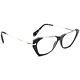 Miu Miu Eyeglasses Vmu 04o 1ab-1o1 Black&silver Half Rim Frame Italy 5217 140
