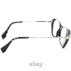 Miu Miu Eyeglasses VMU 04O 1AB-1O1 Black&Silver Half Rim Frame Italy 5217 140