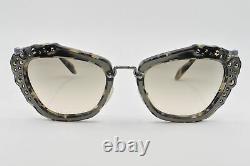 Miu Miu Sunglasses MU 04QS DHE3H2 Marble White Black Size, 55-24-140