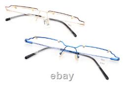 Mk Design Vintage Bar Glasses Lot 2 for 1 Think 085 + 1018 Rectangle Blue Silver