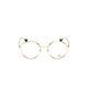 Moncler Ml 5082 030 Gold Round Metal Optical Eyeglasses Frame 53-20-150 Italy