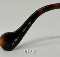 Moncler ML5026 056 Brown Tortoise/Silver Bridge Eyeglasses. Size 51-20-145