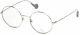 Moncler Ml5047 016 Shiny Silver Round Slim Metal Eyeglasses Frame 52-20-140 5047