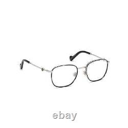 Moncler ML5108 016 Green Tortoise/Silver Round Metal Eyeglasses Frame 52-20-145