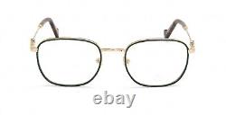 Moncler ML5108 032 Gold Round Metal Optical Eyeglasses Frame 52-20-145 5108 RX