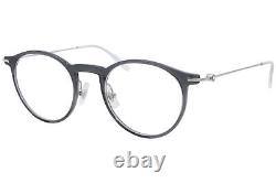 Mont Blanc Established MB0072O 001 Eyeglasses Silver/Grey Optical Frame 48mm