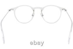 Mont Blanc Established MB0099O 002 Eyeglasses Transparent Clear/Silver Frame