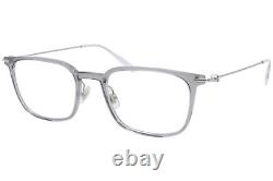 Mont Blanc Established MB0100O 002 Eyeglasses Silver/Transparent Optical Frame