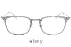 Mont Blanc Established MB0100O 002 Eyeglasses Silver/Transparent Optical Frame