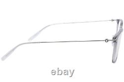 Mont Blanc Established MB0100O 002 Eyeglasses Silver/Transparent Optical Frame