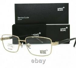 Mont Blanc Eyeglasses MB 687 D 016 Silver Men Asian Fit Brand New Authentic