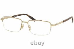 Mont Blanc Eyeglasses MB0020O MB/0020/O 003 Gold Half Rim Optical Frame 56mm