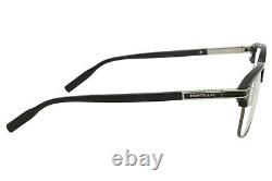 Mont Blanc MB0043O 005 Eyeglasses Men's Black/Silver Full Rim Optical Frame 55mm