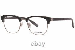 Mont Blanc MB0164O 002 Eyeglasses Men's Black Full Rim Square Optical Frame 52mm