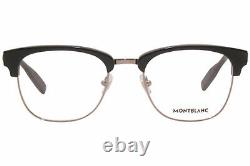 Mont Blanc MB0164O 002 Eyeglasses Men's Black Full Rim Square Optical Frame 52mm