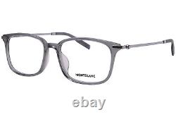 Mont Blanc MB0315OA 006 Eyeglasses Men's Grey/Silver Full Rim 56mm