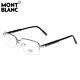 Mont Blanc Mb0689-d 012 Silver Titanium Semi Rim Eyeglasses 56-18-145 Mb 689d